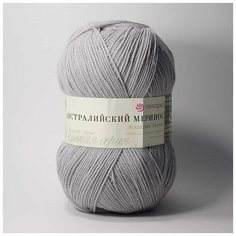 Пряжа Пехорка "Австралийский меринос" - 2 шт, (276-Перламутр), 400м/100г, 95% мериносовая шерсть, 5% акрил