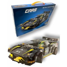 Конструктор/ Technic/ Cars/ Спортивный автомобиль черный/ 324 детали/ 096/ ребенку спорткар Zhbo