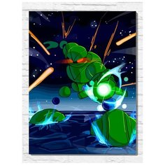 Картина по номерам на холсте игра Vector Man 2 (Sega, Сега, 16 bit, 16 бит, ретро приставка) - 9926 В 30x40