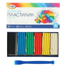 Пластилин 6 цветов 120 г, "Классический", со стеком Gamma
