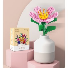 Конструктор 3D из миниблоков Balody Цветок Хризантема розовая 135 элементов - BA20082-2
