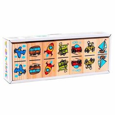 Домино «Транспорт», плашка: 7 × 3 × 1 см Томик