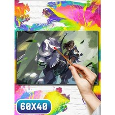 Картина по номерам на холсте игры дота 2 - 12226 60х40