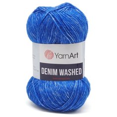 Пряжа YarnArt Denim Washed, 70 % хлопок, 30 % акрил, 50 г, 130 м, 10 шт., 910 синий