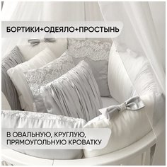 Комплект в детскую кроватку для новорожденного "Angel Dream", в прямоугольную кроватку 120*60 см Kris Fi