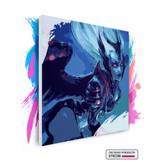 Картина по номерам на холсте Dota 2 - Vengeful Spirit, 120 х 120 см Красиво Красим