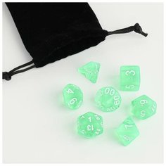 Время игры Набор кубиков для D&D (Dungeons and Dragons, ДнД), серия: D&D, "Сияние", 7 шт, светящиеся