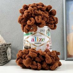 Пряжа "Puffy" 100 процентов микрополиэстер 9м/100г (321 коричневый) Alize