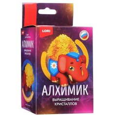 Выращивание кристаллов LORI "Животные. Красный слоник", от 10 лет, в коробке (Крп-009)