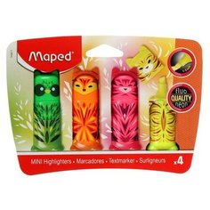 Набор маркеров Текстовыделитель 4цв 1-5мм, Maped FLUO PEPS MINI FRIENDS