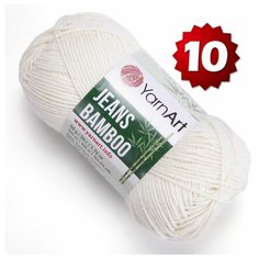 Пряжа YarnArt Jeans Bamboo 102 - 10 шт