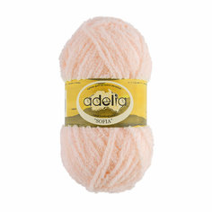 Пряжа ADELIA SOFIA 100 % полиэстер 10 шт. х 50 г 90 м ± 6 м №36 персиковый