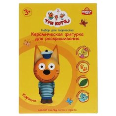 Набор для творчества Мульти Арт Три Кота фигурка Коржик для росписи краски, кисточка
