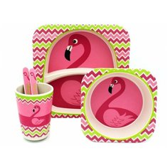 Набор детской посуды из бамбука Posuda Dlya Detey