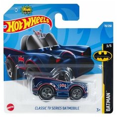 Машинка Hot Wheels коллекционная (оригинал) CLASSIC TV SERIES BATMOBILE синий / красный