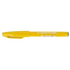 Фломастер-кисть Brush Sign Pen, 2 мм, цвет: желтый, Pentel