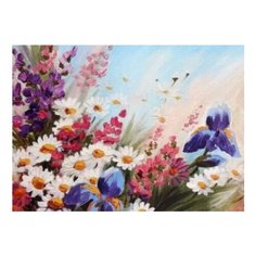 Origami Набор алмазной вышивки Алмазные узоры. В поле ромашек, 07643, 30х40 см