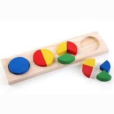 Деревянная рамка вкладыш Геометрия круг 342 Томик