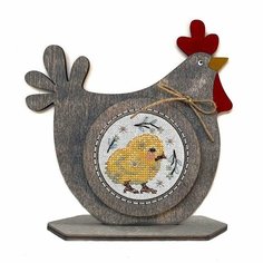 Рамка для вышивки Курочка, цвет серый, 1 шт Neo Craft