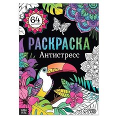 Раскраска «Антистресс», 68 стр, формат А4 Буква Ленд