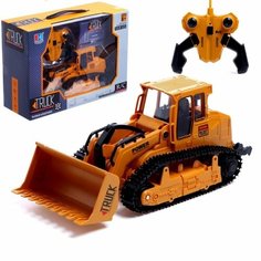 Бульдозер радиоуправляемый «Стройка», подвижный ковш, работает от аккумулятора" Truck construction" Hengjian