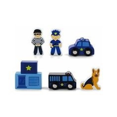 Детский набор аксессуаров для железной дороги Viga Toys Полицейский участок