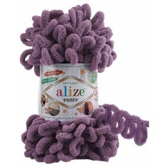 Пряжа Alize Puffy 100г, 9,2м (Ализе Пуффи) цвет 437 лаванда, 1 шт