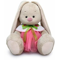 Мягкая игрушка «Зайка Ми», в юбке и воротнике с клубничками 23 см