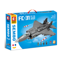 Конструктор Sembo Block Истребитель FC-31 202150 980 деталей