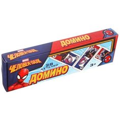 Настольная игра детское Домино Человек-Паук, Марвел, 28 деталей, пластик (MARVEL) Solomon
