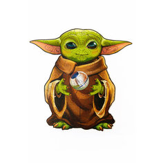 Деревянные пазлы для детей и взрослых/Малыш Йода(мини)/Подарочный набор/игра-головоломка Active Puzzles