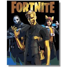 Картина по номерам "Fortnite" холст на подрамнике 40х50
