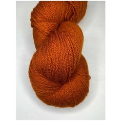 Пряжа для вязания шерсть 8/2 Dark Orange 245-255 г. Нет бренда