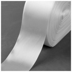 Лента атласная, 50 мм x 100 5 м, цвет белый №1./В упаковке шт: 1 Noname