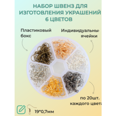 Набор швенз DKiSerg 6 цветов в пластиковой коробке с индивидуальными ячейками