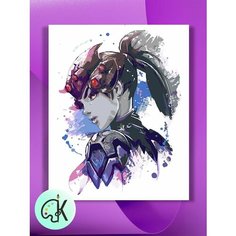 Картина по номерам на холсте Overwatch - Роковая вдова В профиль, 40 х 50 см КУЛЬТУРА ЦВЕТА