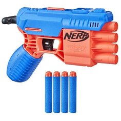 Бластер Альфа Страйк Кло F2218, 21 см, голубой/оранжевый Nerf