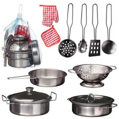 Набор посуды металлической для кухни Помогаю Маме, 2 вида в коллекции A Btoys