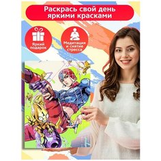 Картина по номерам Аниме JOJO (Джованна, Джотаро, ДжоДжо) - 8928 В 30x40