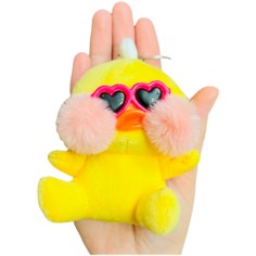 Брелок игрушка для ключей сумок уточка(duck)Лалафанфан (Lalafanfan)утка Лалафанфан, Мягкая игрушка уточка Лалафанфан Kcgames