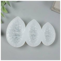 Молд силикон "Кедровые шишки" 3 предмета 9х5,5х1,5 см Noname