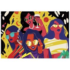 Алмазная мозаика на подрамнике с полным заполнением "Вечеринка", 20х30 см./В упаковке шт: 1 Школа талантов