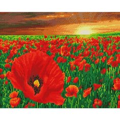 Алмазная мозаика "Маковое поле", 40x50 см, ВанГогВоМне
