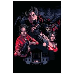 Картина по номерам на холсте Игра Обитель Зла - 6236 В 60x40