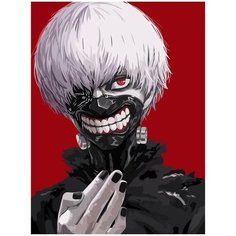 Картина по номерам на холсте токийский гуль - 1800 30X40