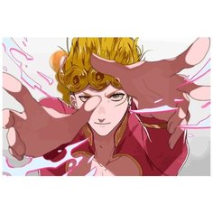 Картина по номерам на холсте Аниме JoJo ДжоДжо Джорно Джованна - 7622 Г 60x40