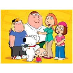 Картина по номерам на холсте Мультфильм Гриффины 5289 40x30