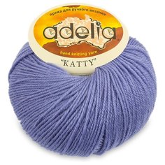 Пряжа ADELIA "KATTY" 100% шерсть 10 шт. х50г 150м №22 тёмно-голубой