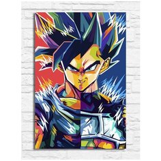 Картина по номерам на холсте Аниме Dragon Ball Драконий Жемчуг - 7420 В 20x30