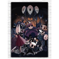 Картина по номерам на холсте Игра Hollow knight (PS 5, PS 4, PS 3, Xbox 360, Xbox ONE, PC, ios) - 9436 В 60x40